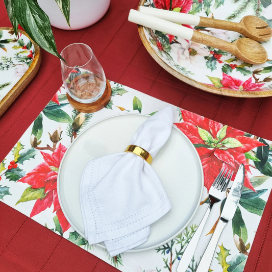 Simon Napkin 4pk 45x45x0.03cm White