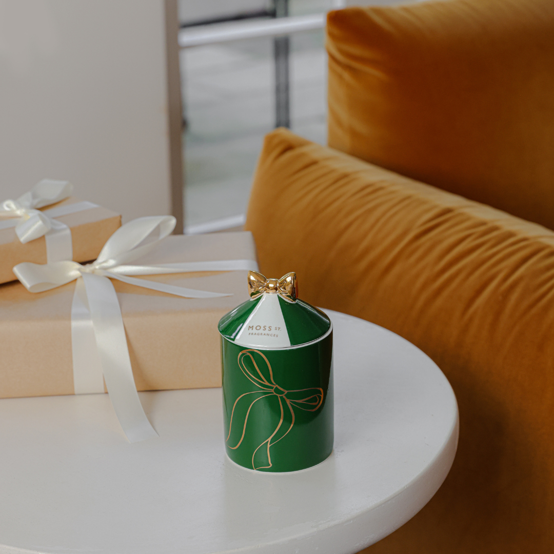 Moss St. Oakmoss & Amber Ceramic Candle 360g