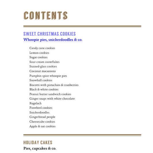 New York Christmas Baking