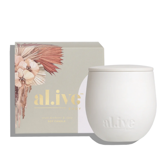 Alive Body Sweet Dewberry & Clove Soy Candle