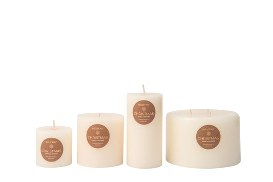 Elume Pillar Vanilla Nutmeg 3 Wick Candle