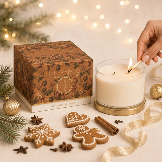 Meeraboo Gingerbread Gold Lid Soy Candle – 350g