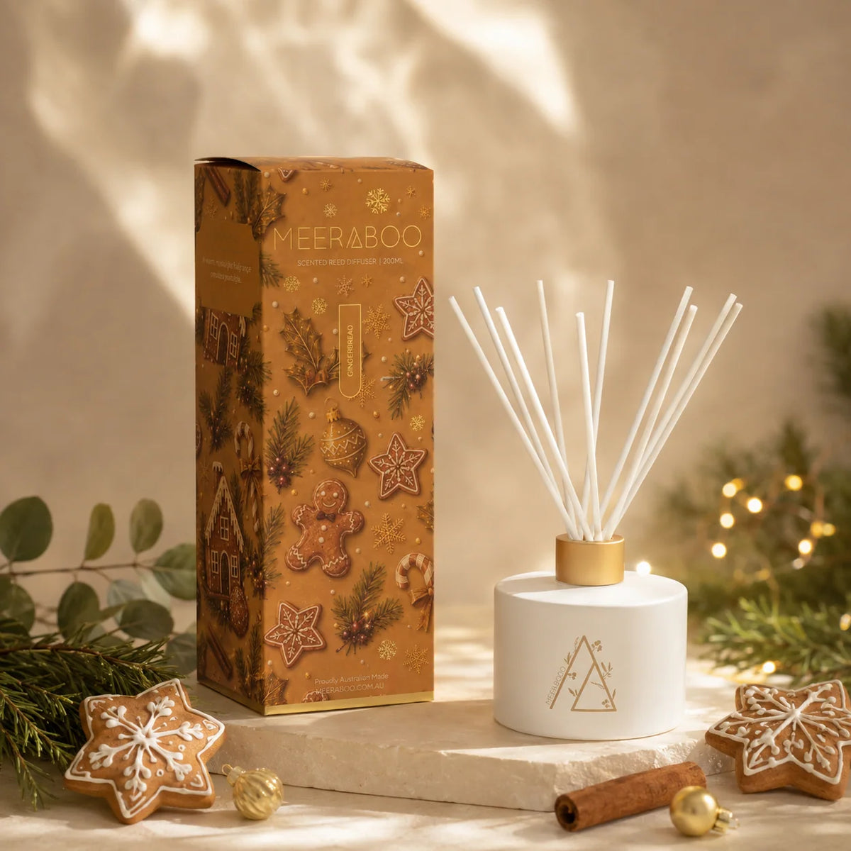 Gingerbread Christmas Scented Reed Diffuser | 200ml