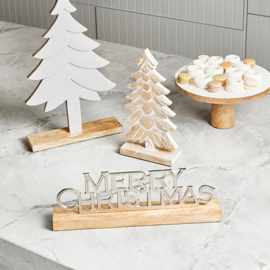 Grace Christmas Tree Decoration 16x7x32cm White 