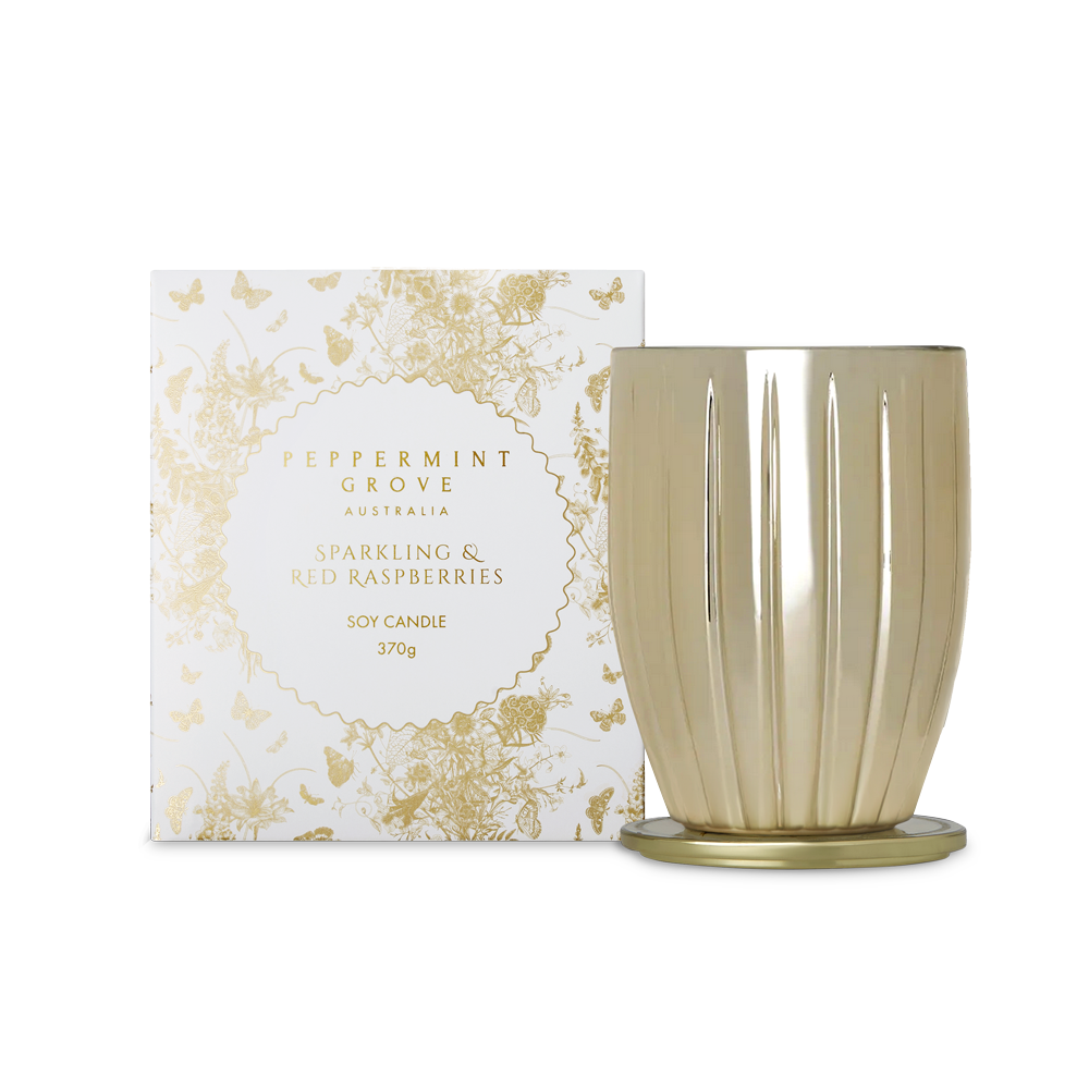 Sparkling & Red Raspberries Candle 370gms