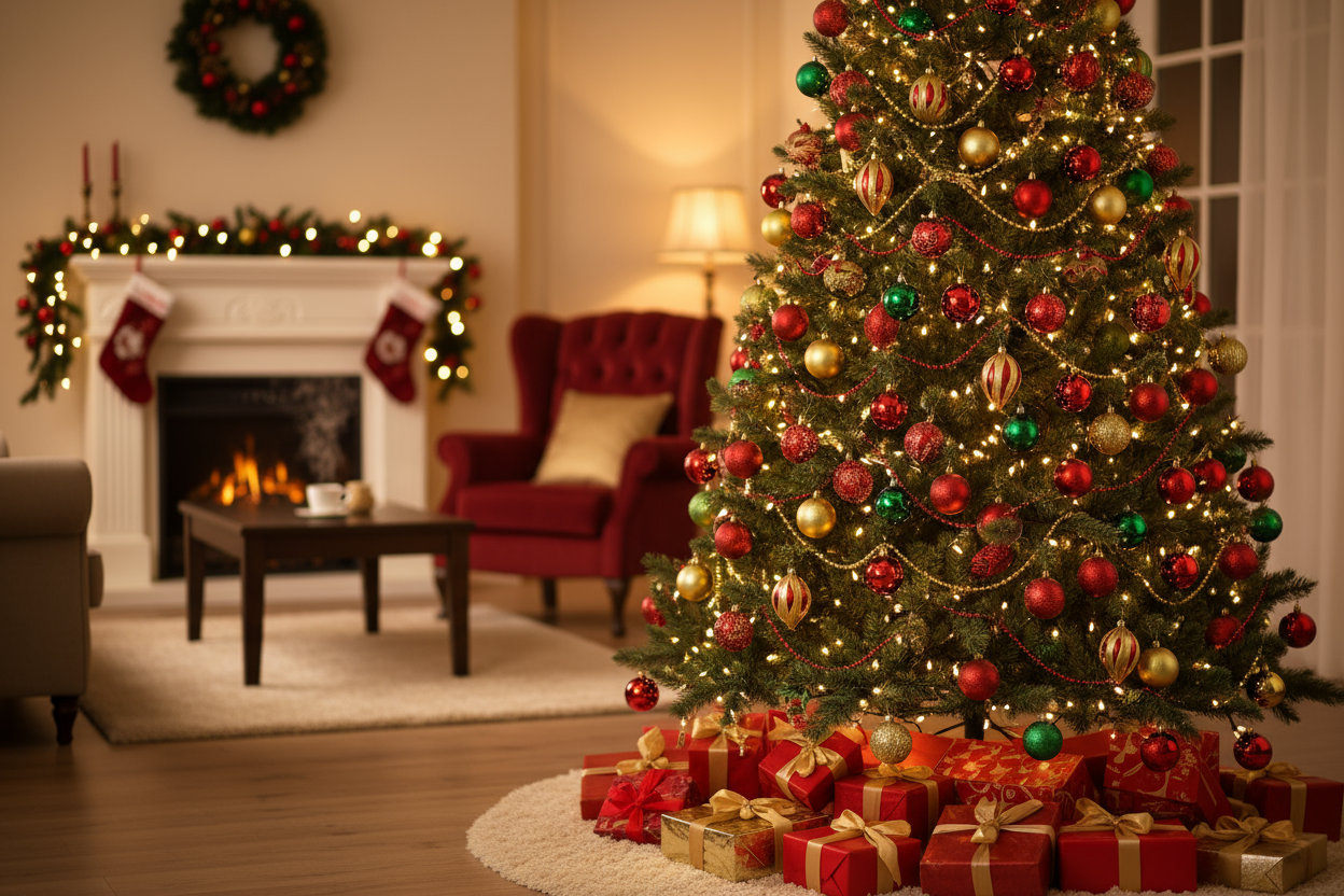 Christmas tree setting